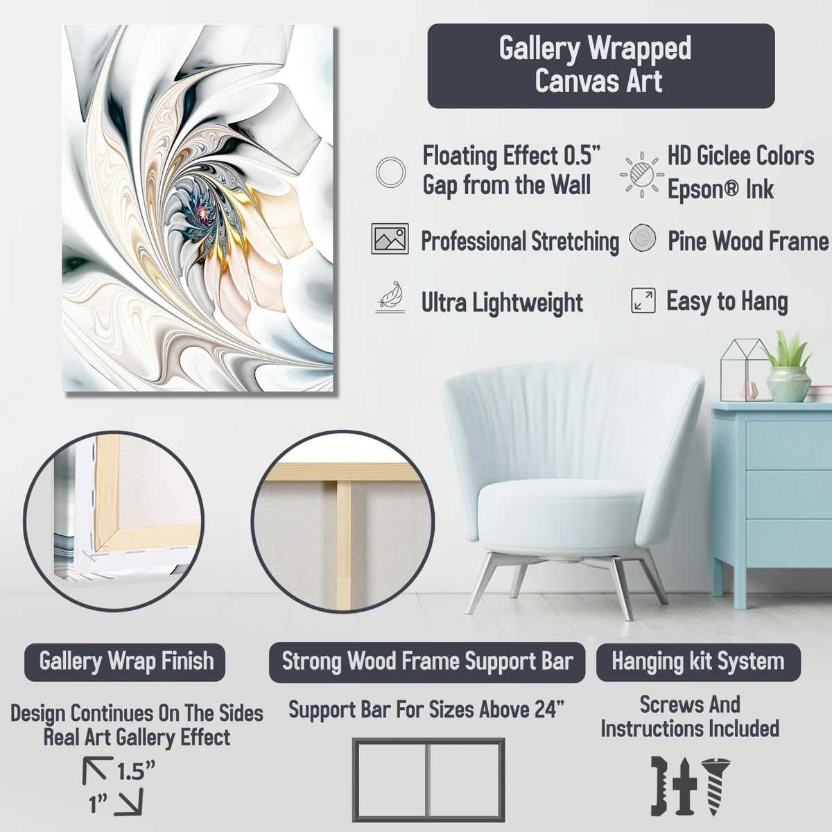 Beige Mid Century Minimalist Masterpiece - Minimalism Wall Art