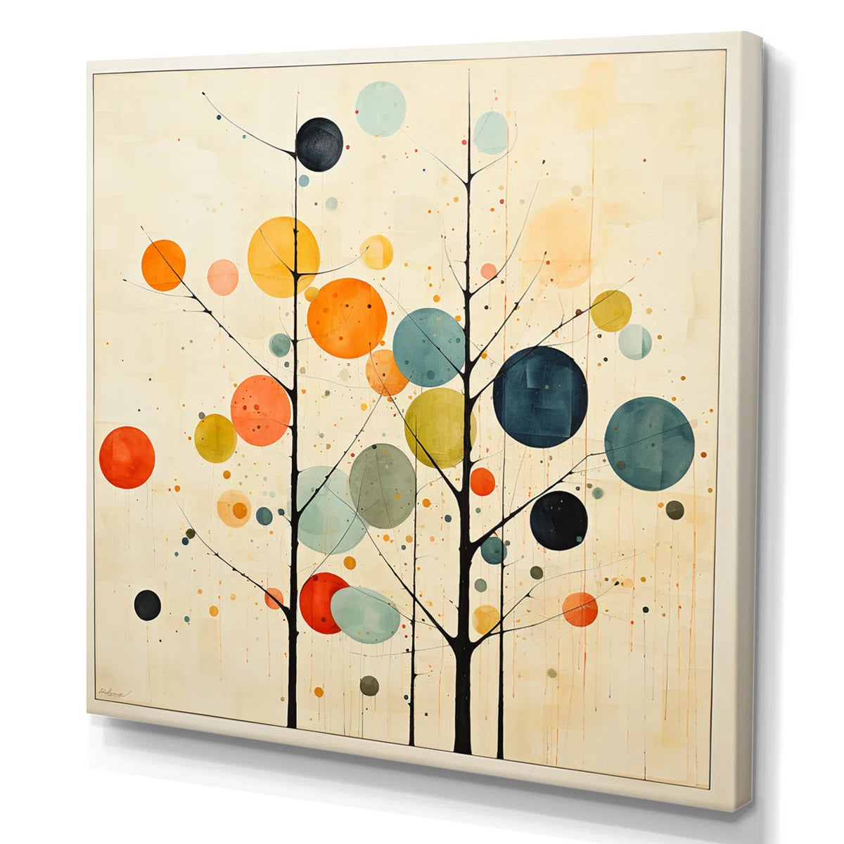 Beige Mid Century Minimalist Masterpiece - Minimalism Wall Art