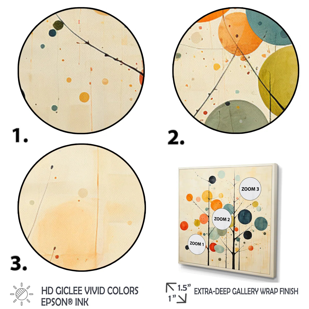 Beige Mid Century Minimalist Masterpiece - Minimalism Wall Art