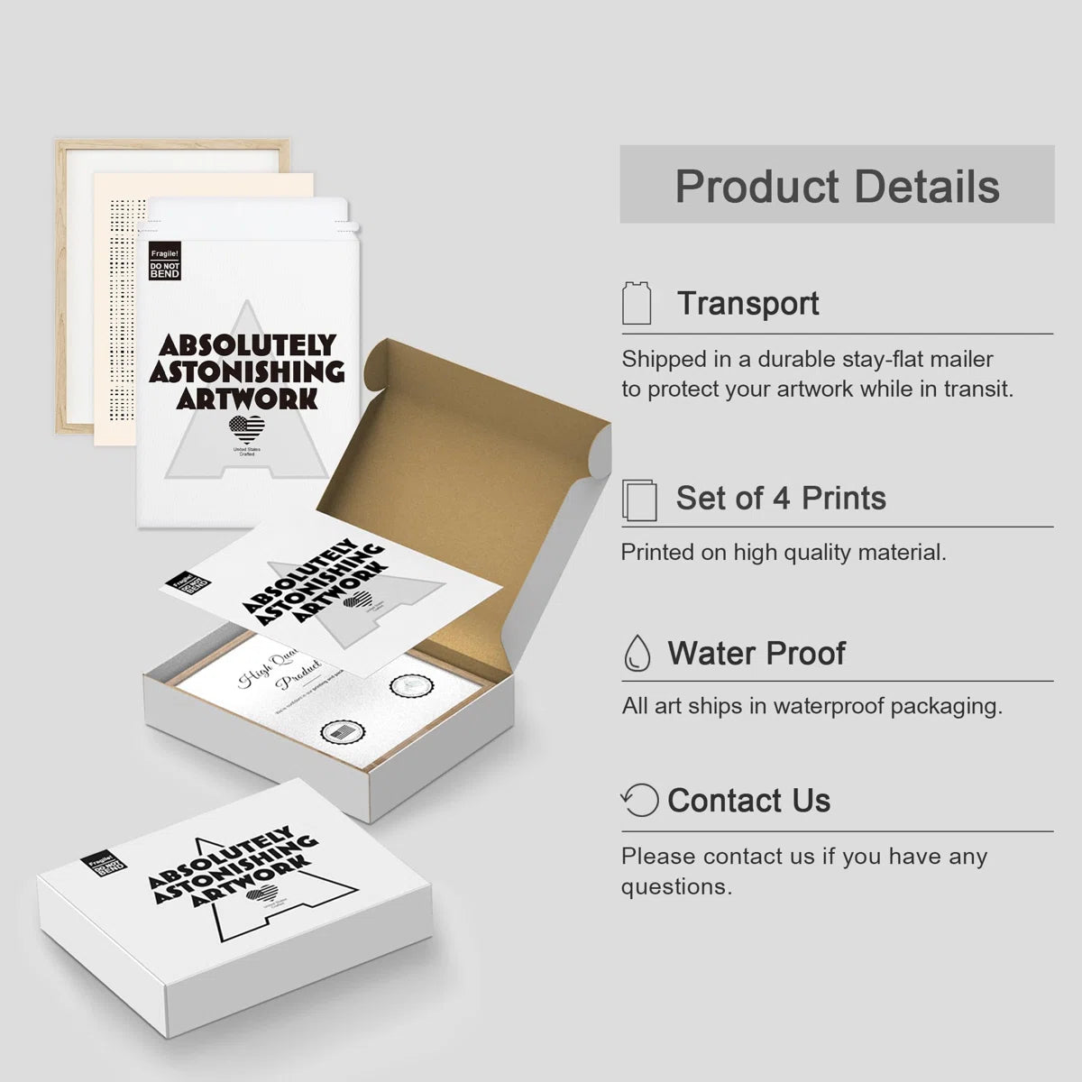 " Geometric Dot Pattern " 4 - Pieces (Set of 4)